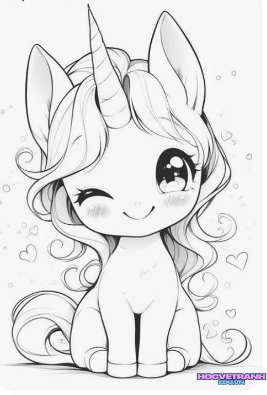 vẽ tranh con mèo cute