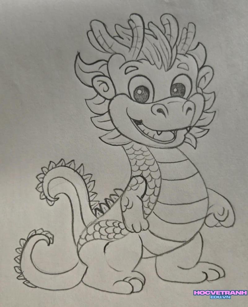 vẽ tranh con rồng