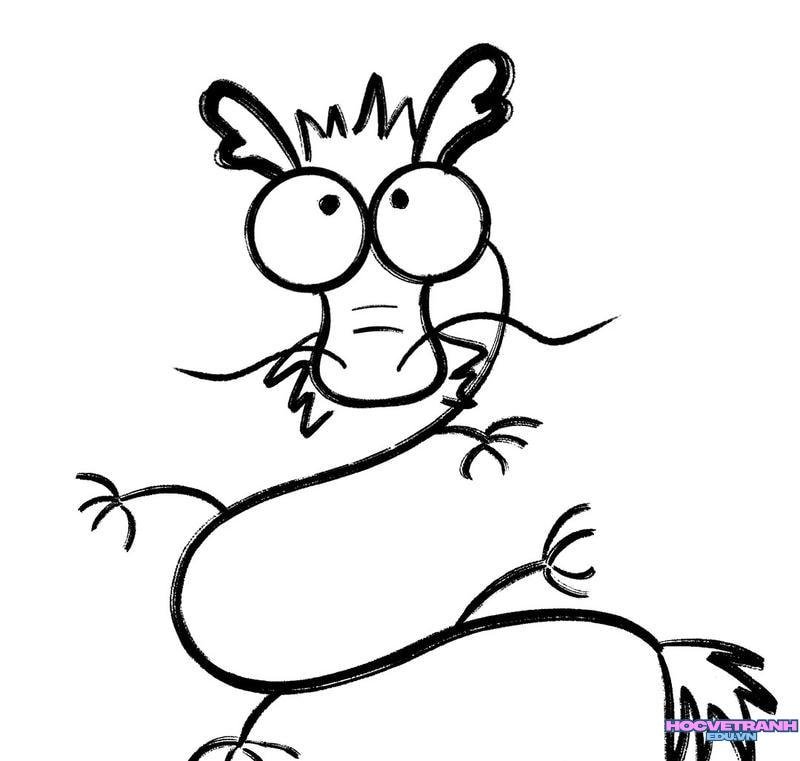 vẽ tranh con rồng 2024