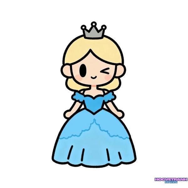 vẽ tranh công chúa đẹp nhất