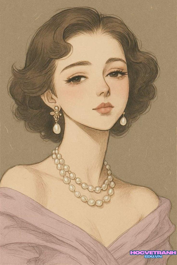 ve tranh cong chua lang.