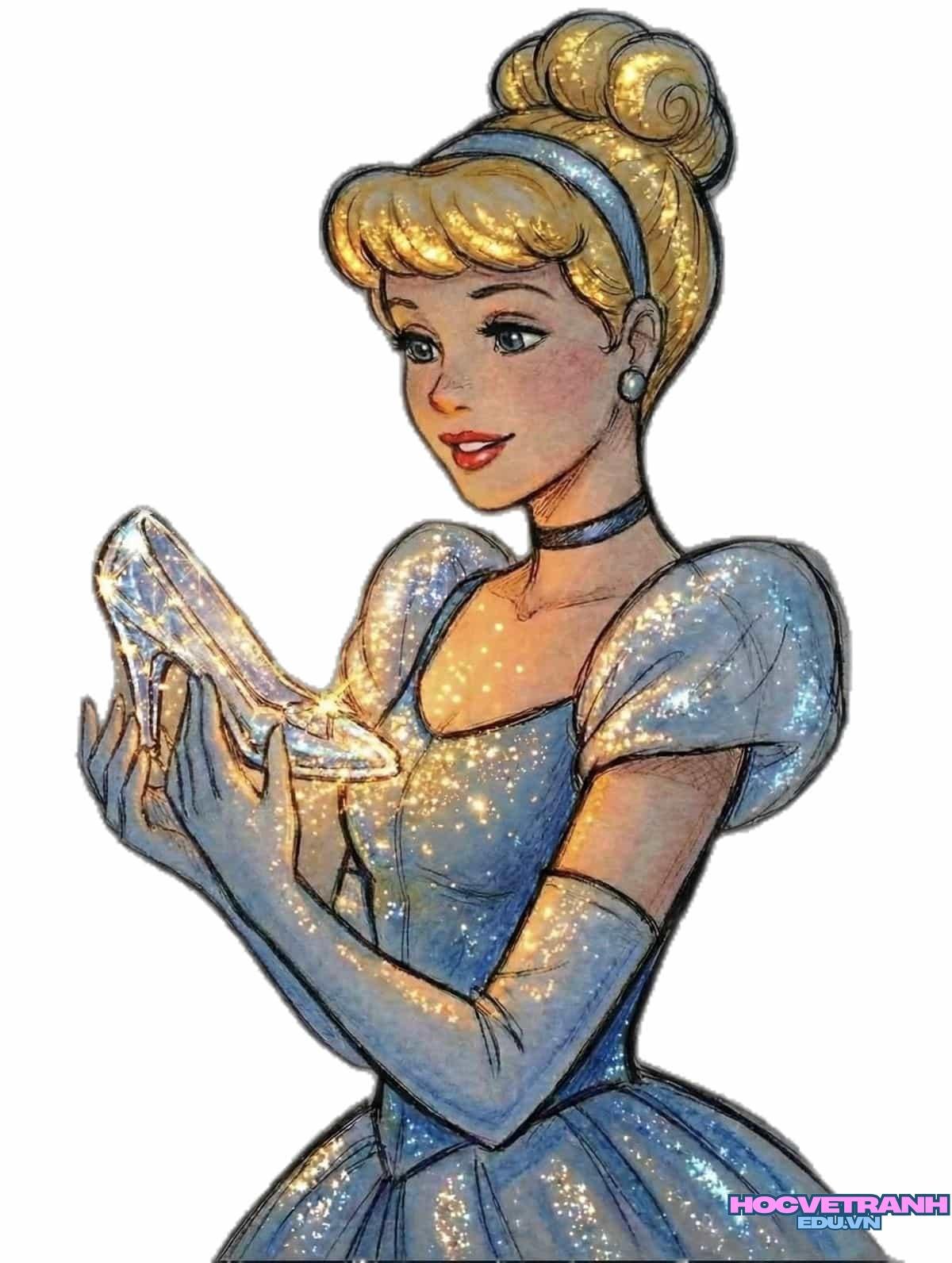 ve tranh cong chua mo.