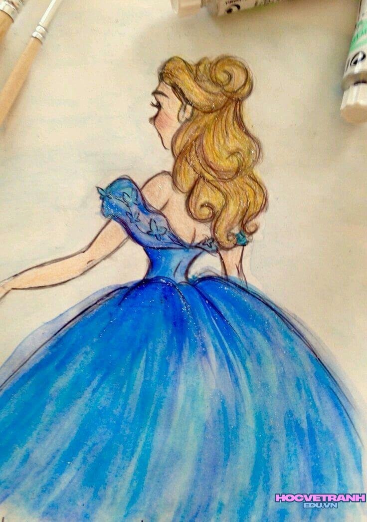 ve tranh cong chua mua.