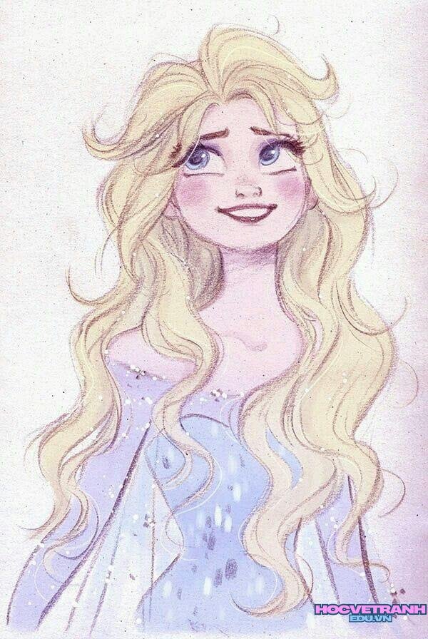 ve tranh cong chua nang.