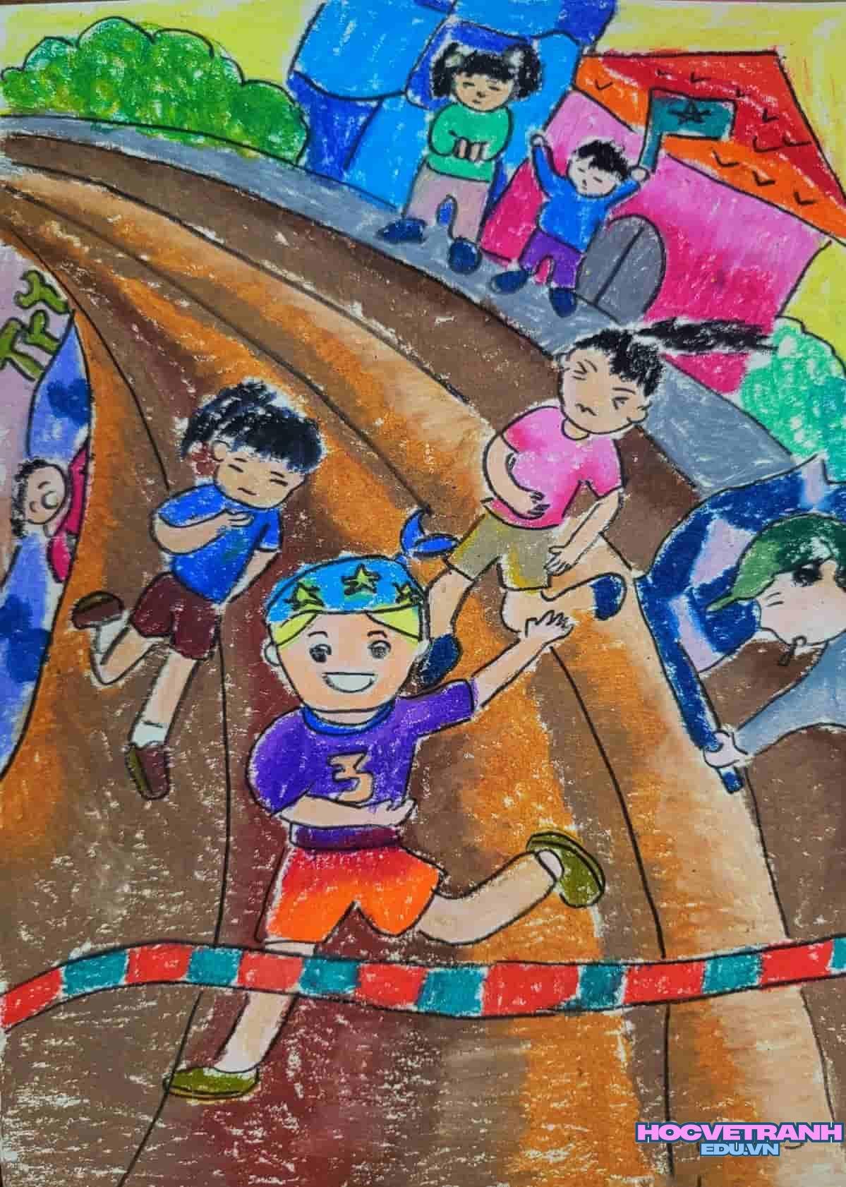 ve tranh cuoc song pho.