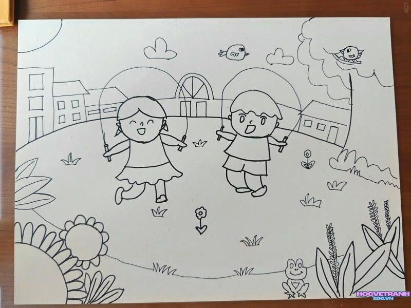 vẽ tranh dân gian bạn nhỏ