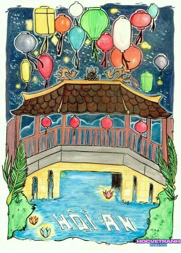 vẽ tranh danh lam đà nẵng