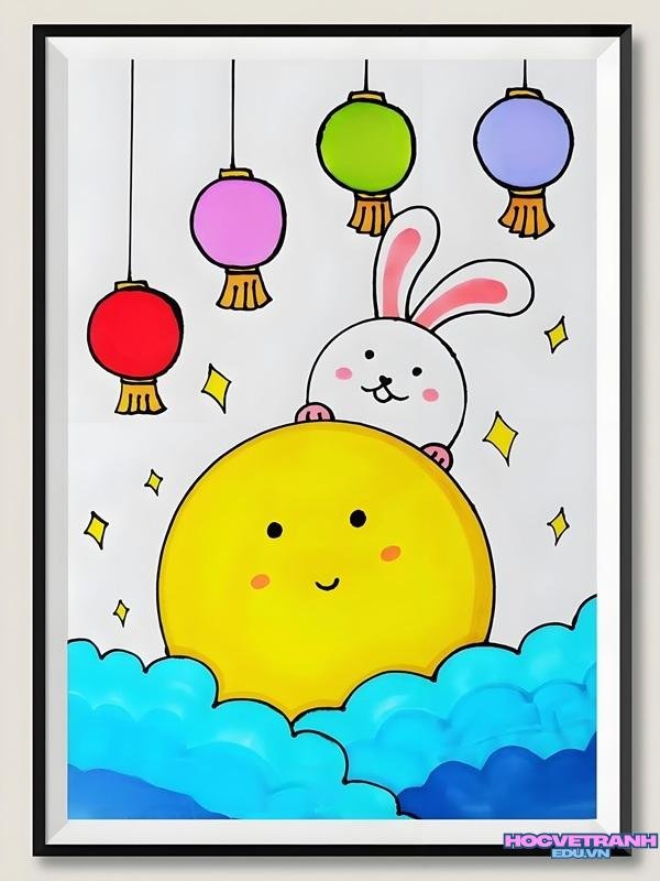 vẽ tranh đề tài lễ hội trung thu lớp 9​