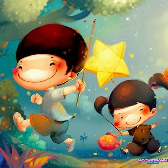 vẽ tranh đề tài tự do đẹp nhất