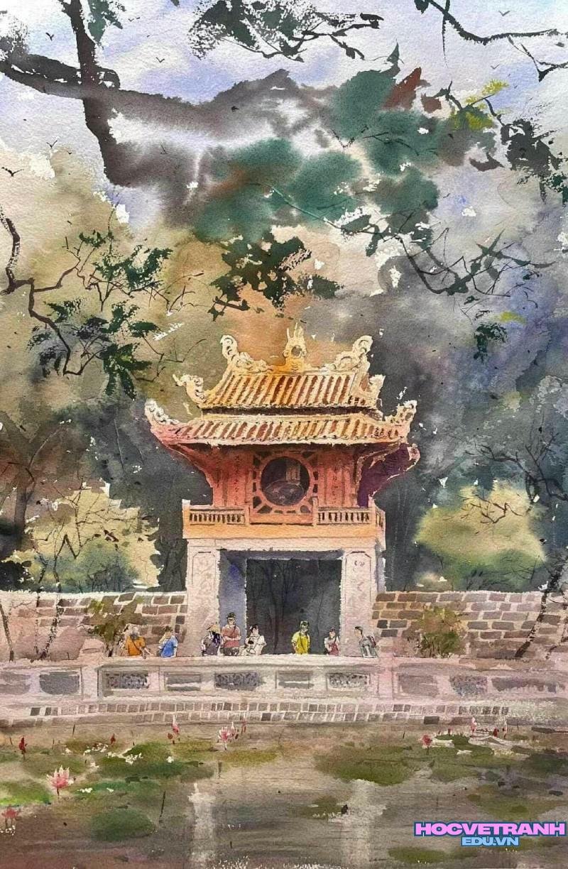 vẽ tranh di tích lịch sử