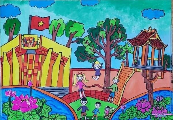 vẽ tranh du lịch việt