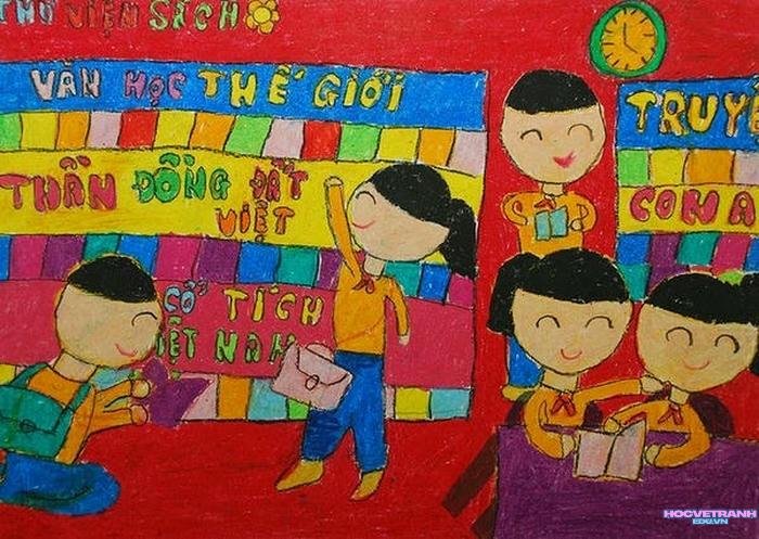 vẽ tranh học bài