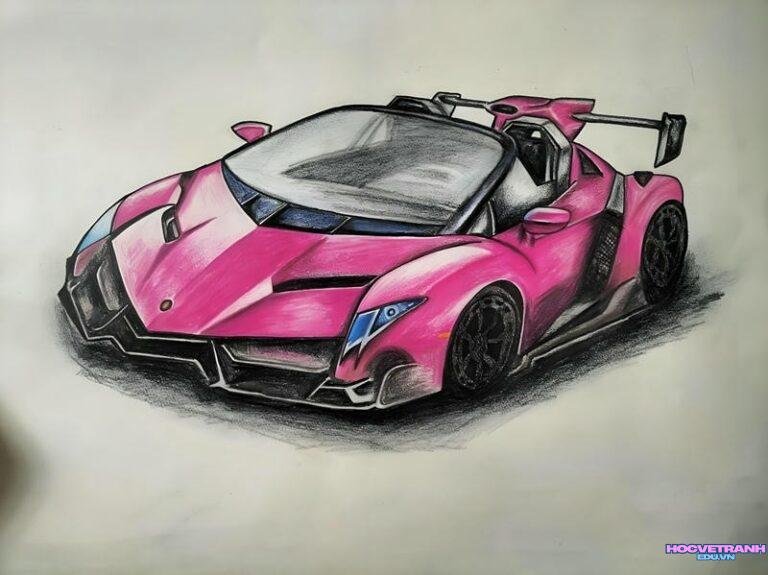 vẽ tranh ô tô mơ ước đẹp nhất​