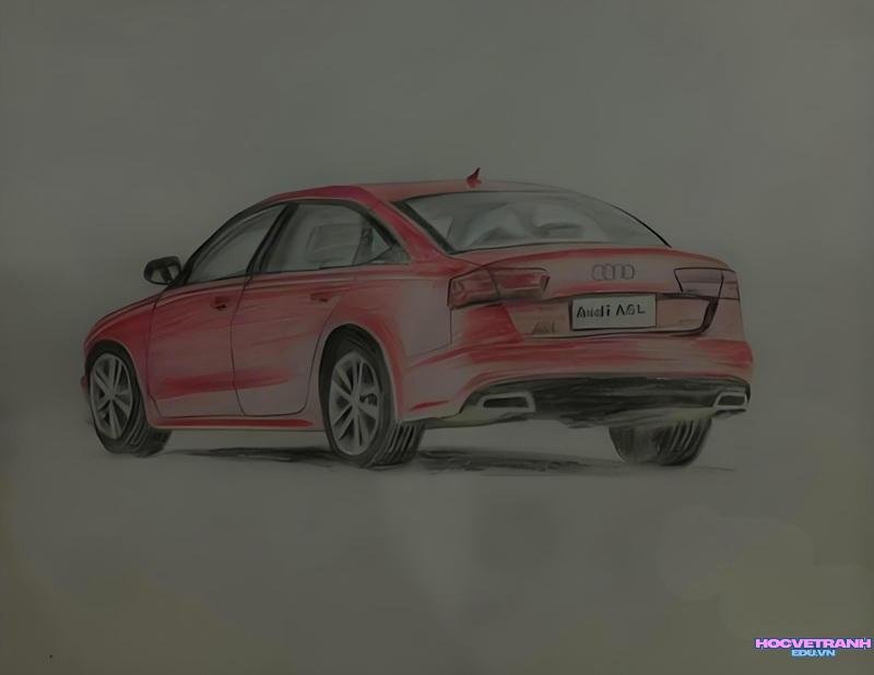 vẽ tranh ô tô mơ ước​ 12