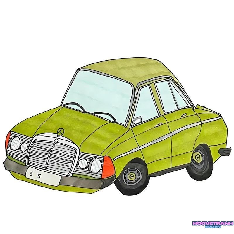 vẽ tranh ô tô mơ ước​ 5