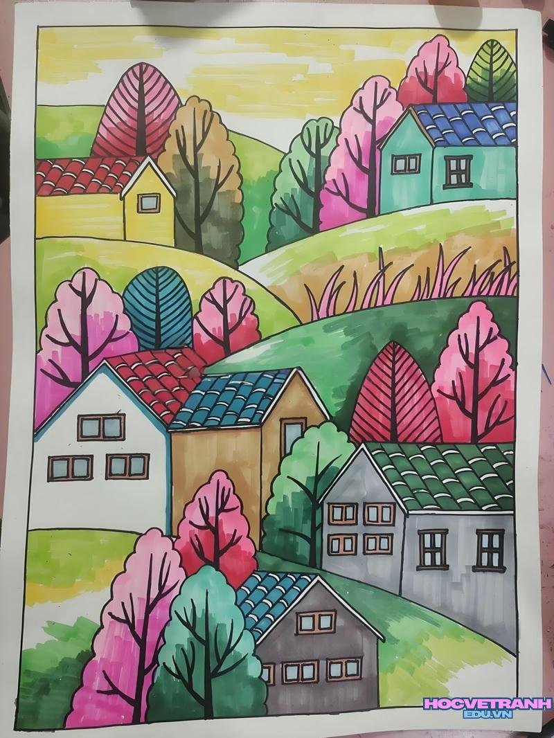 vẽ tranh theo ý thích