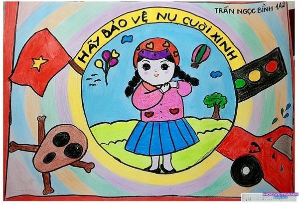 vẽ tranh tuyên truyền mũ