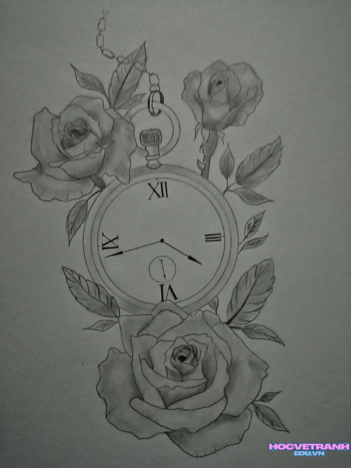 Chiếc đồng hồ báo thức reo.