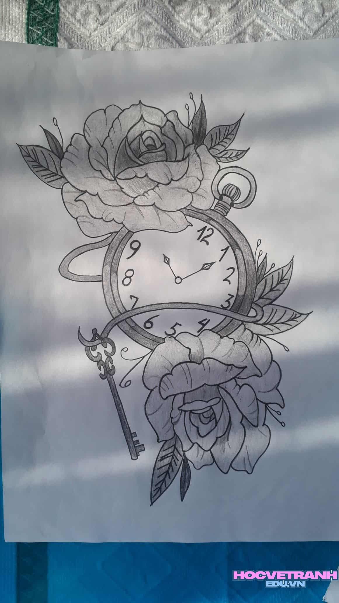 Chiếc đồng hồ nhỏ xinh xắn.