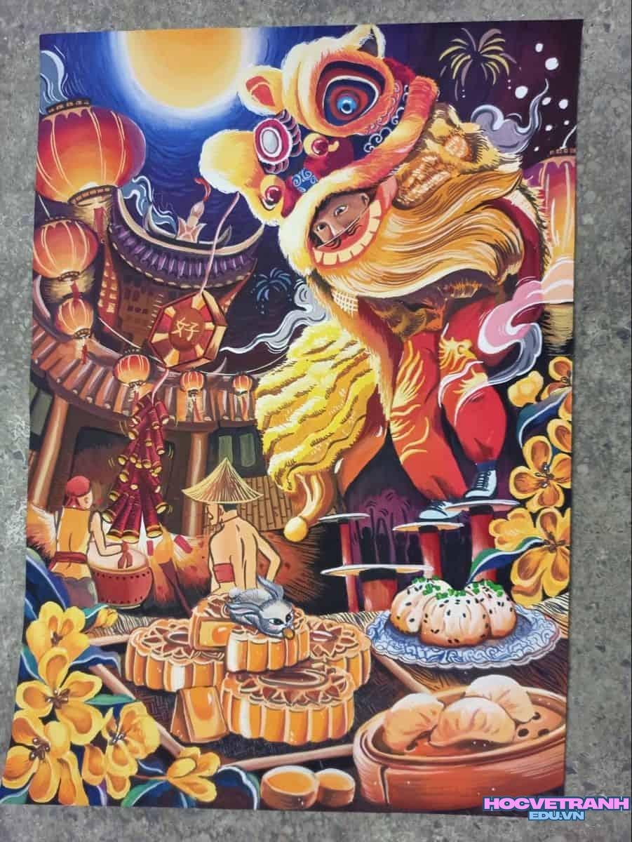 Đêm hội trăng sáng trung thu.