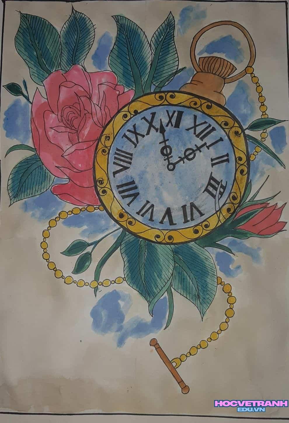 Đồng hồ giúp em đúng giờ.