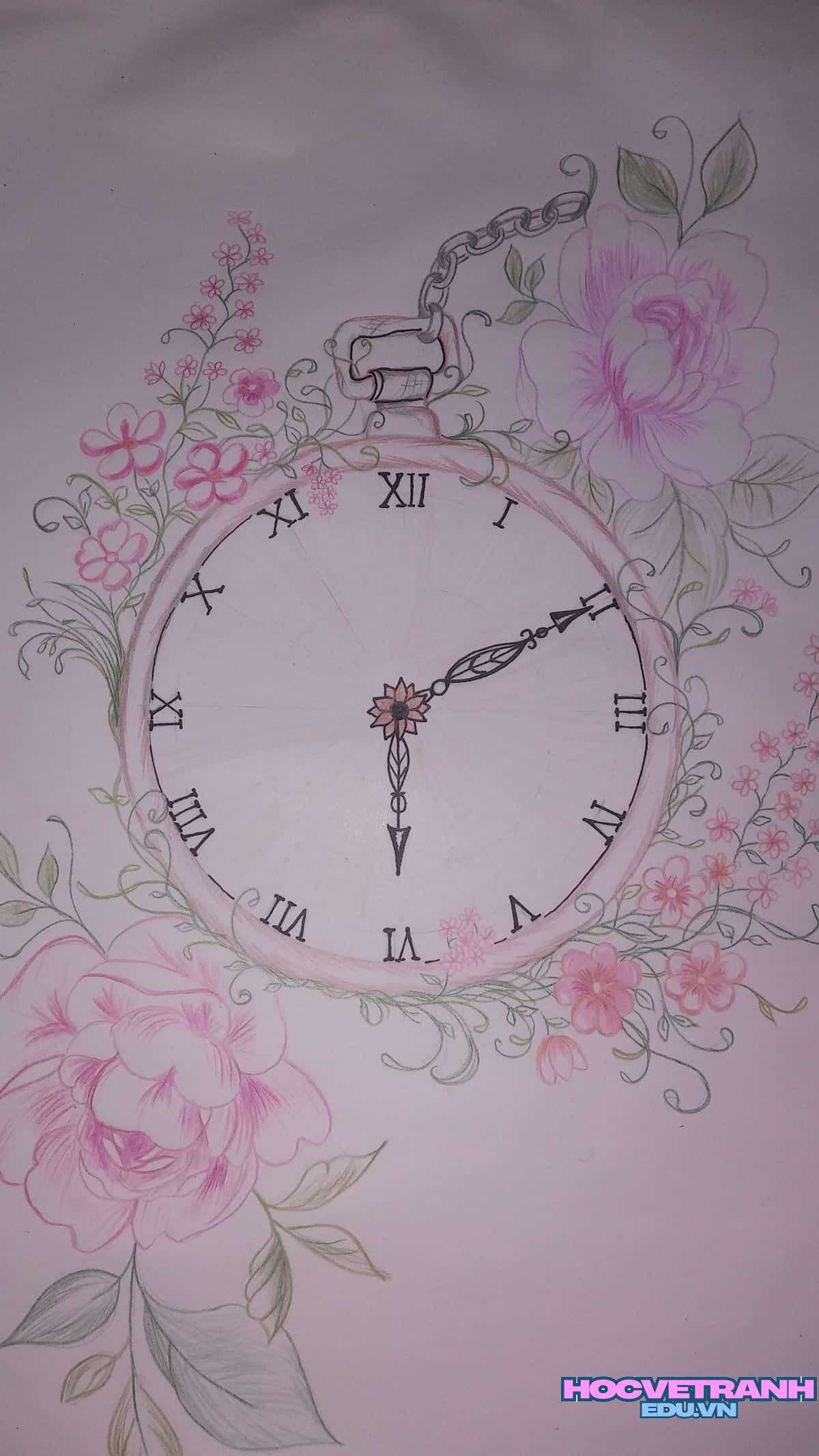 Em xem giờ trên đồng hồ.