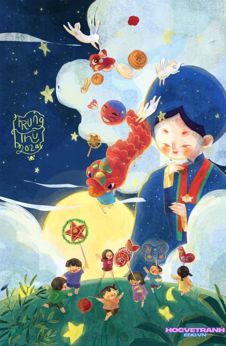 Lễ hội trung thu rộn ràng.