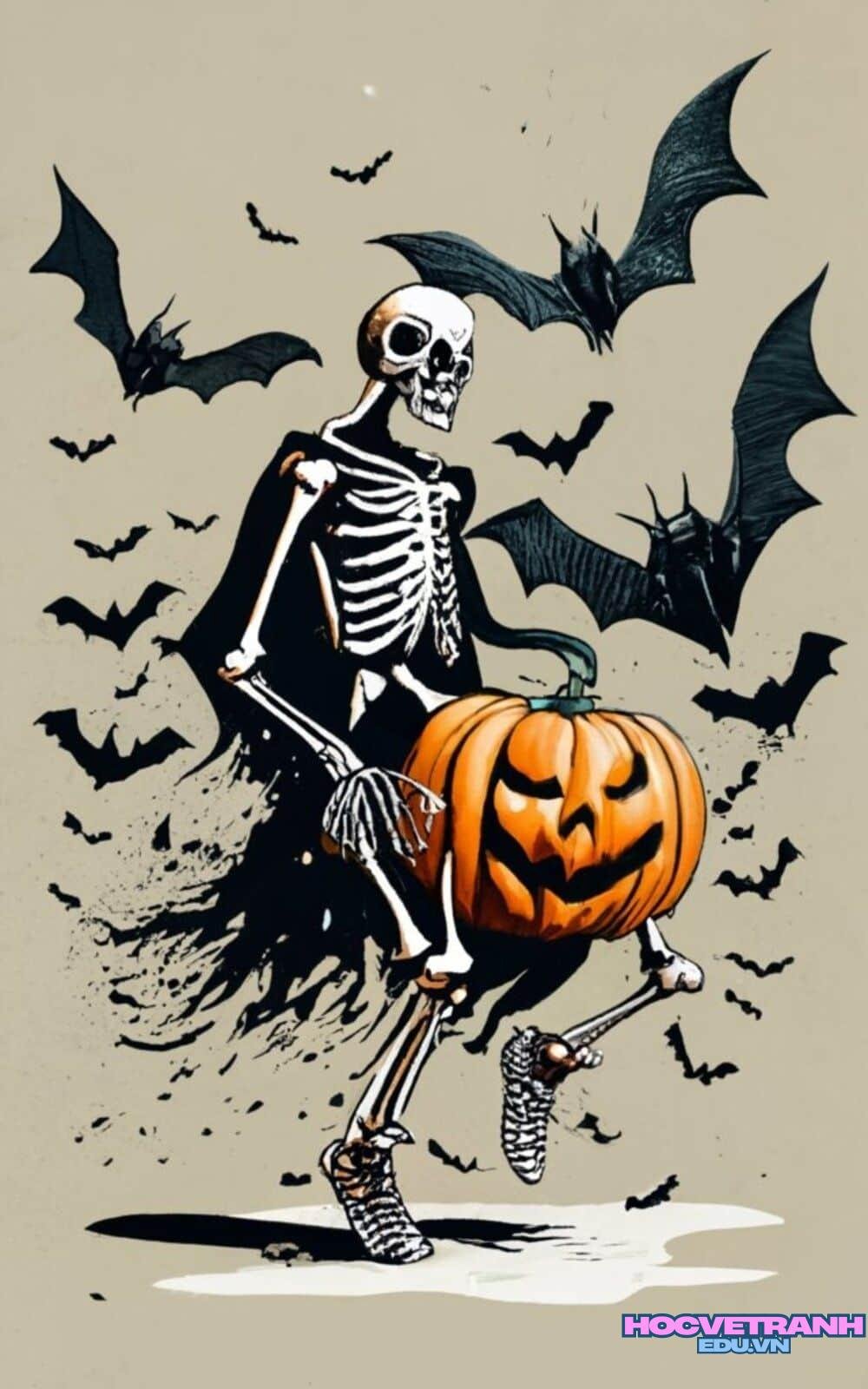 Ngôi nhà ma ám mùa halloween