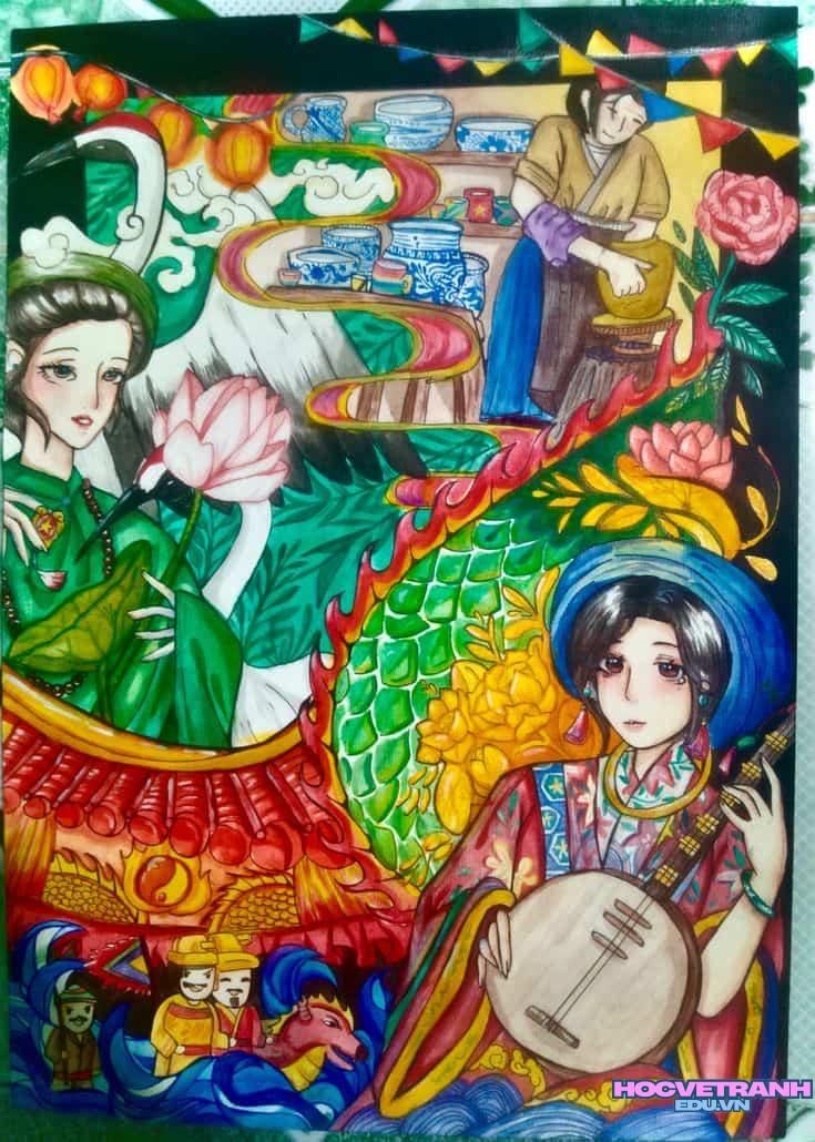 Những suy nghĩ trong lòng em.