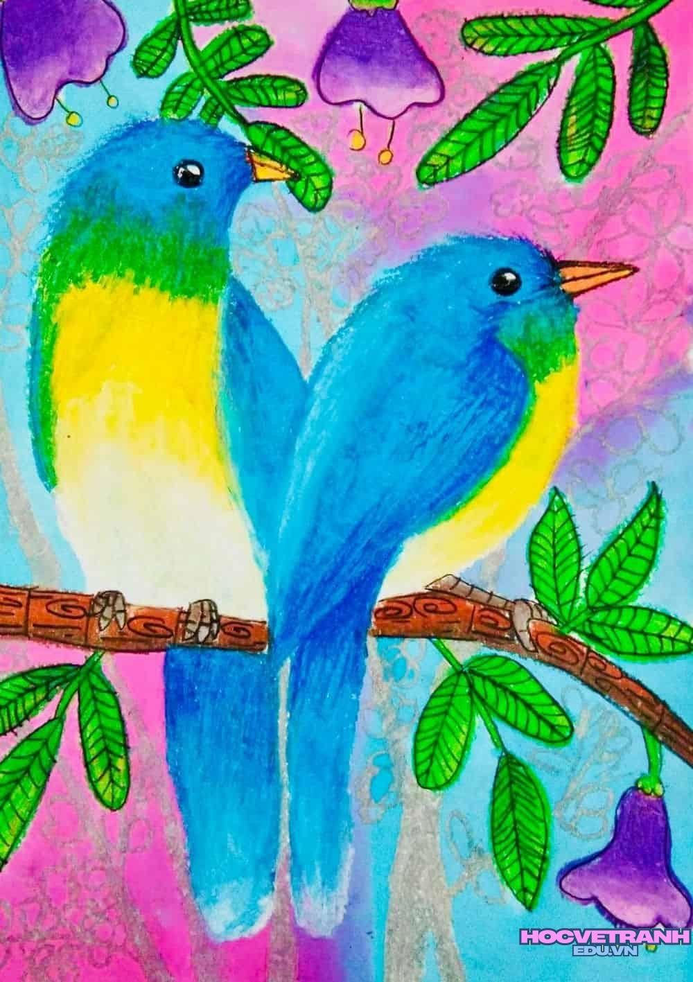 Tranh động vật rừng xanh tươi