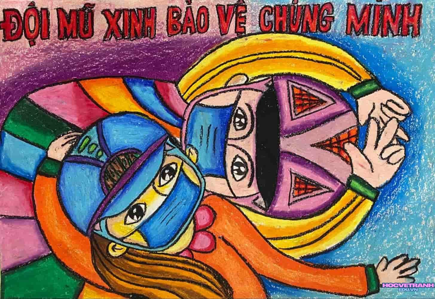 Tranh mũ xinh cho bé yêu