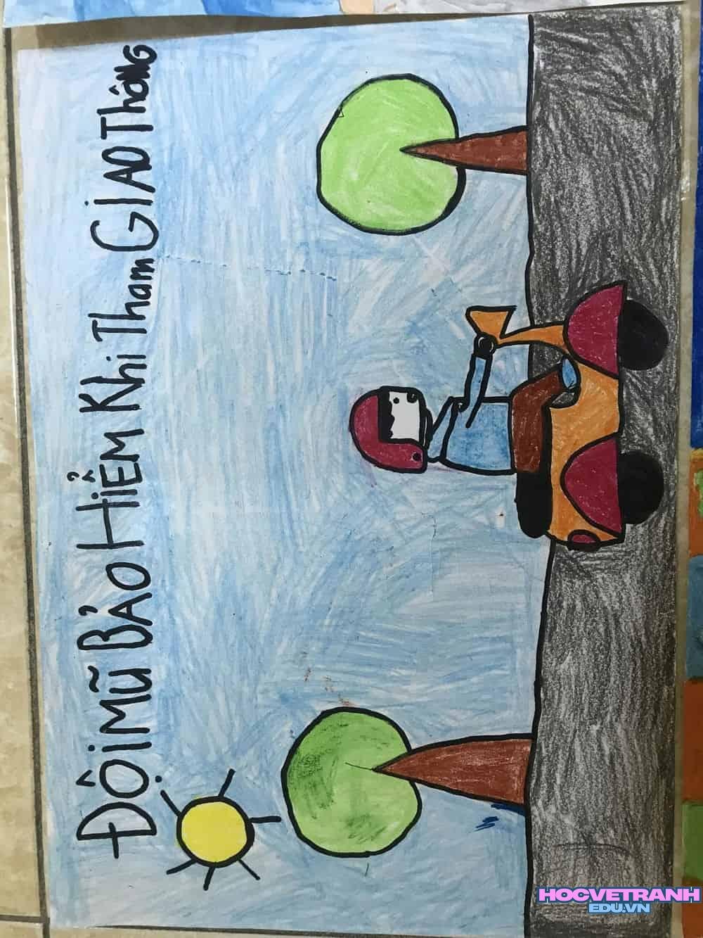 Tranh vẽ đội mũ xinh