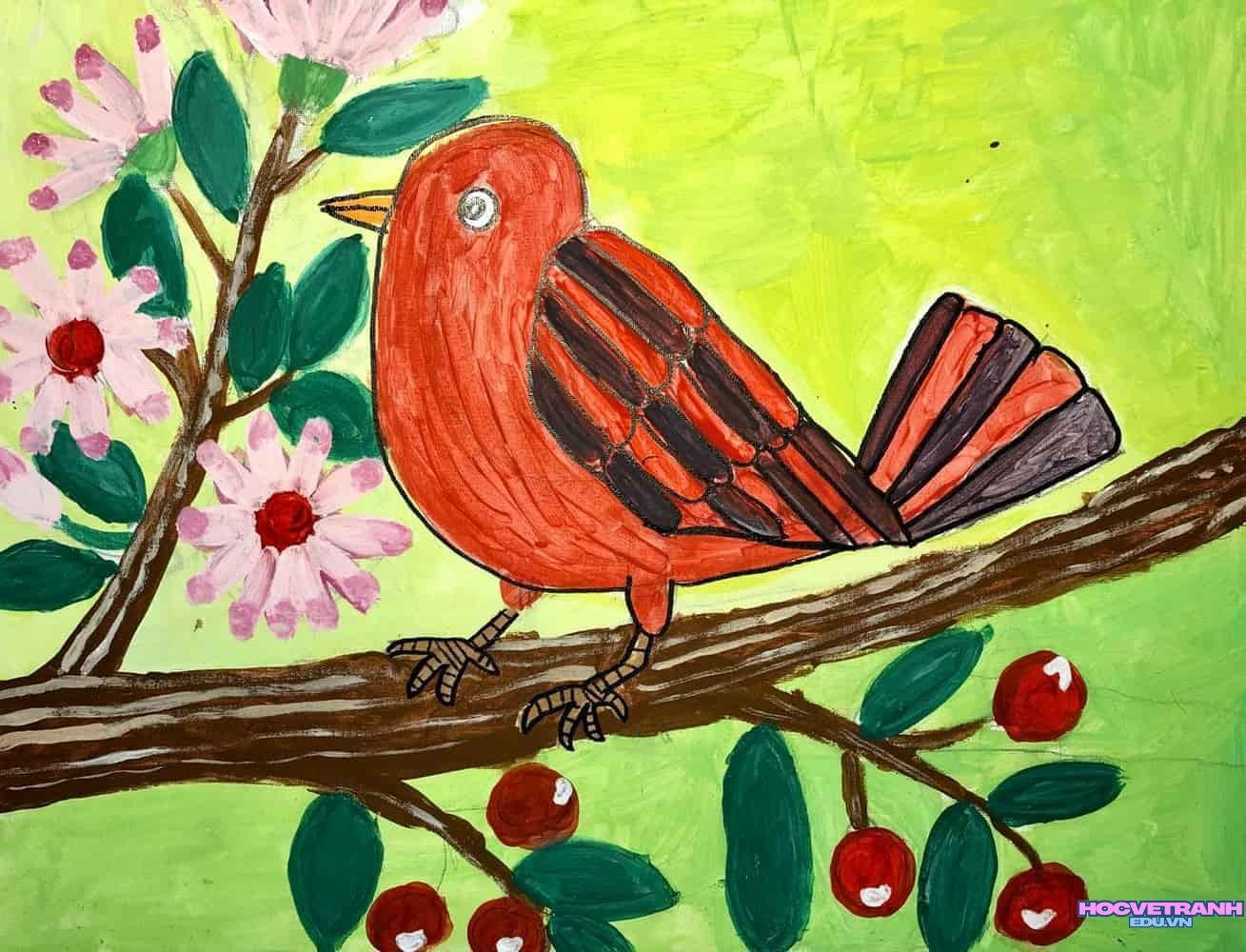 Tranh vẽ động vật dễ thương