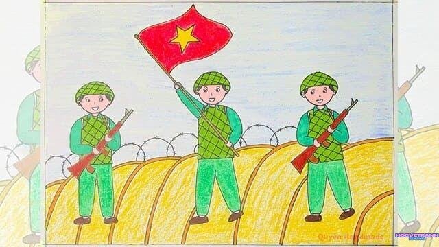 Tranh vẽ giải phóng miền Nam