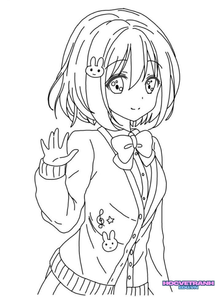 ảnh tranh tô màu cô gái đẹp nhất