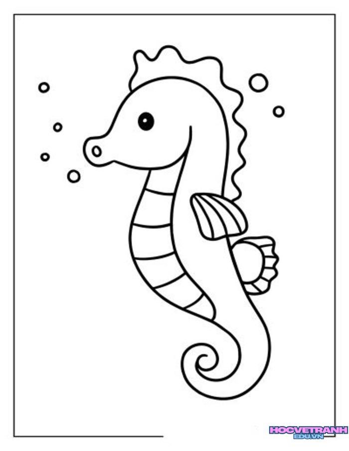 ảnh tranh tô màu con cá cực đẹp