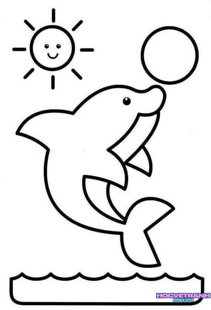 ảnh tranh tô màu con cá đẹp nhất