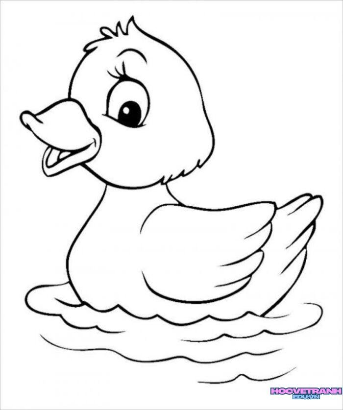 ảnh tranh tô màu con vật cực cute