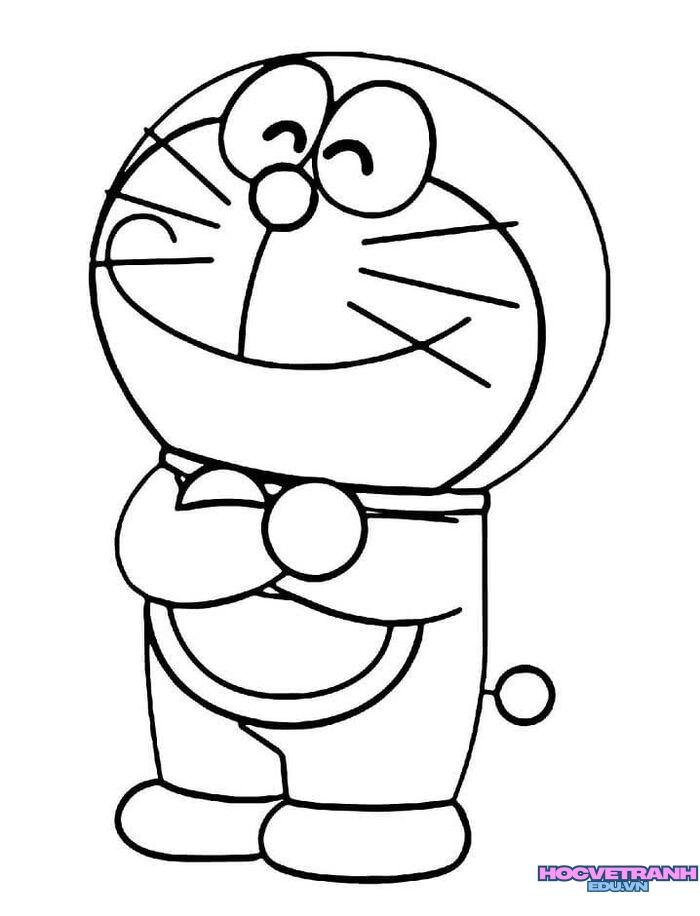 ảnh tranh tô màu doremon đẹp nhất