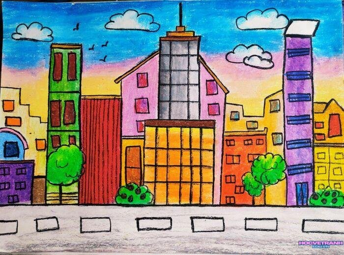 ảnh vẽ tranh đường phố xinh