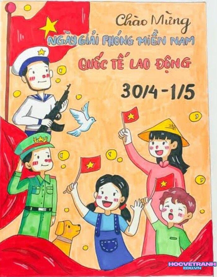 ảnh vẽ tranh giải phóng miền nam ngầu đẹp