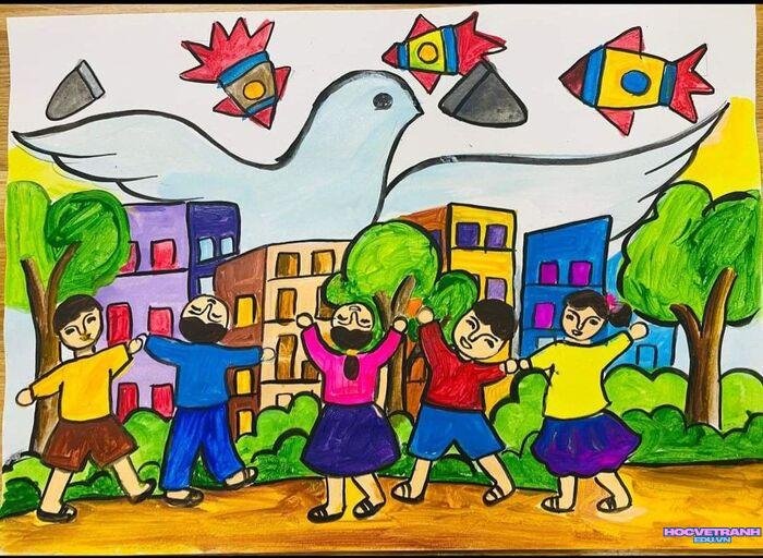 ảnh vẽ tranh giỗ tổ hùng vương ý nghĩa nhất