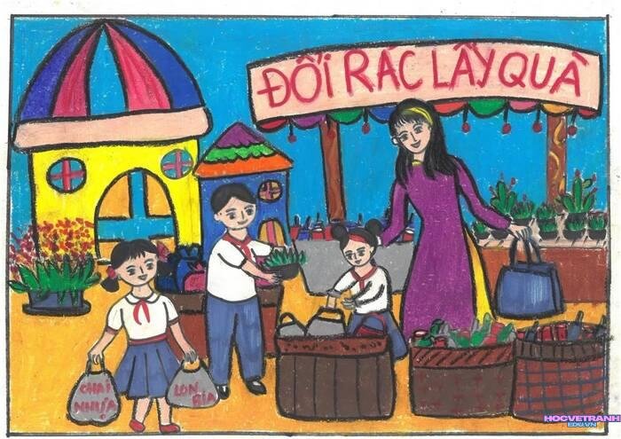 ảnh vẽ tranh giúp đỡ người nghèo đẹp sáng tạo