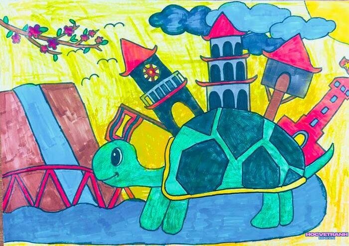 ảnh vẽ tranh hồ gươm ý nghĩa nhất