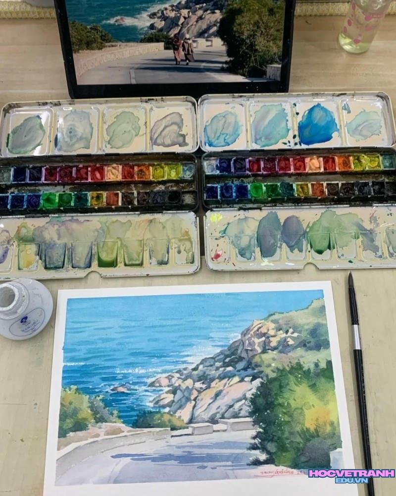 cọ vẽ màu nước