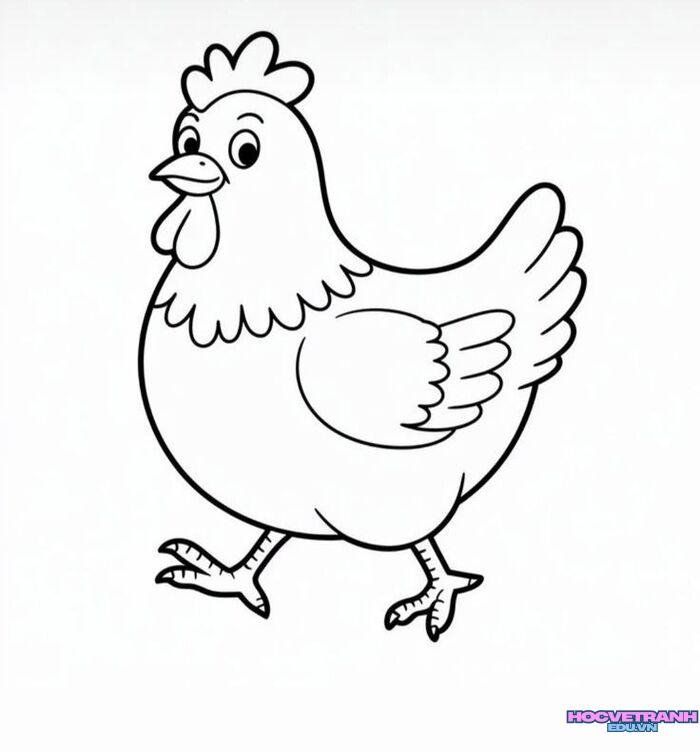 hình ảnh tranh tô màu con vật cute