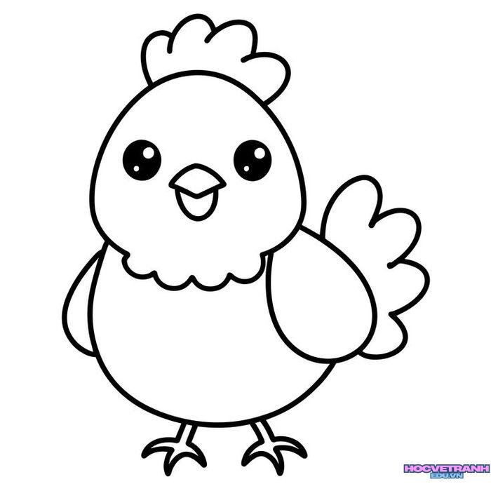 hình ảnh tranh tô màu con vật hài