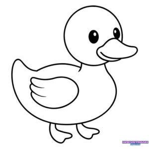 100+ Tranh tô màu con vịt ngộ nghĩnh, đáng yêu nhất