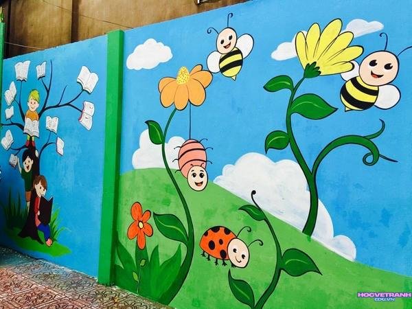 hình ảnh vẽ tranh mầm non cute xinh