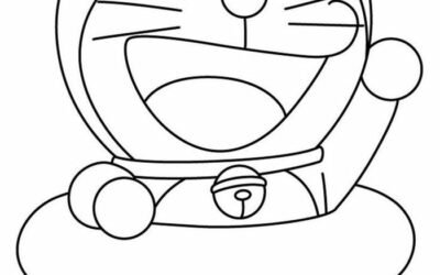 hình tranh tô màu doremon
